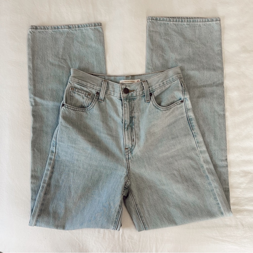 Levi's Light Blue Straight Leg Women's Jeans - Picture 10 of 10